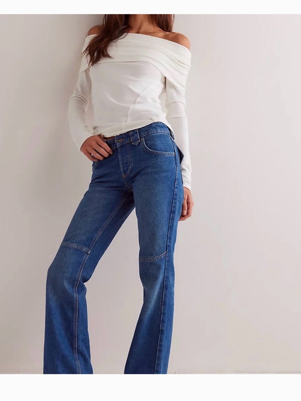 Free People We The Free Flora Low-Rise Bootcut Jeans